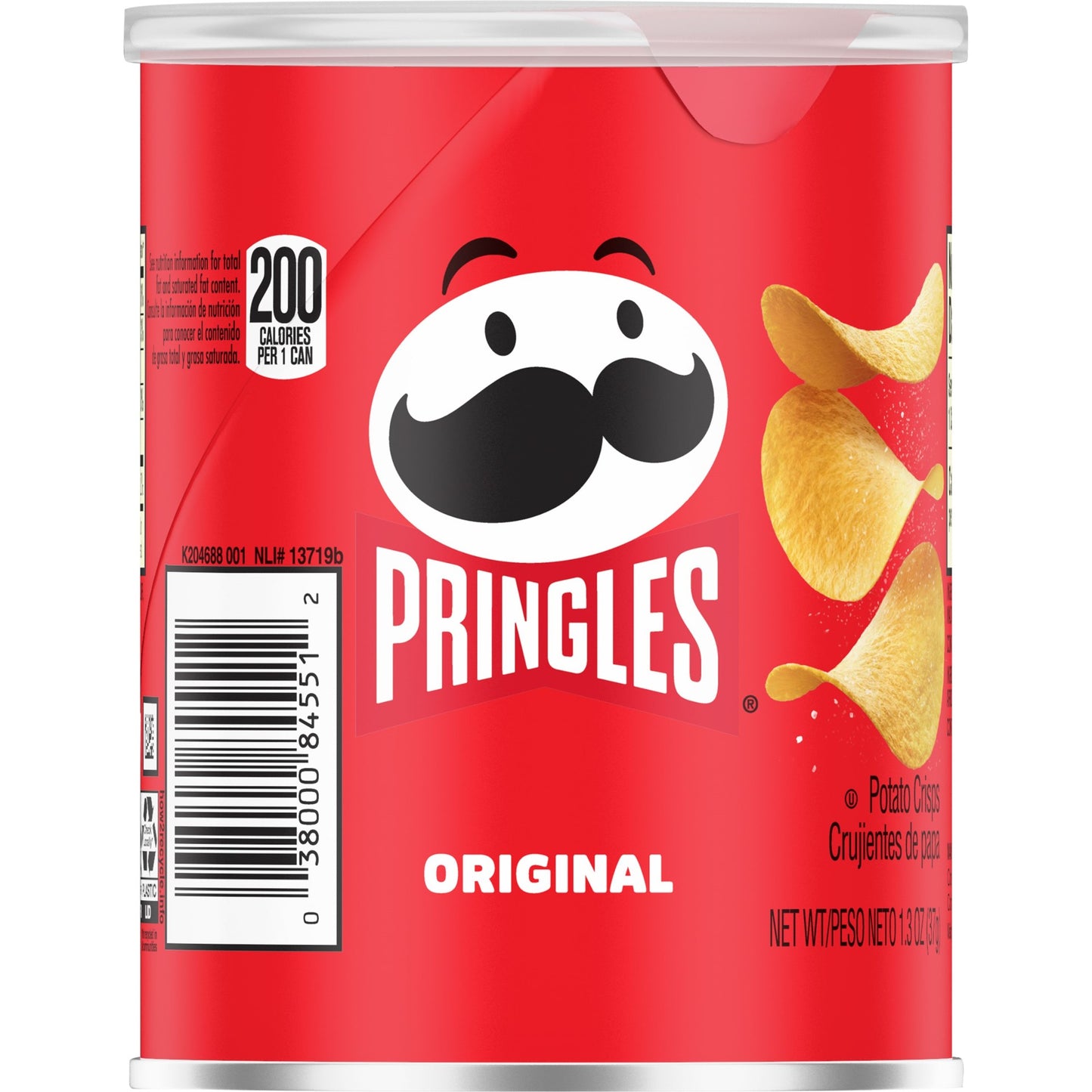 Pringles Crisps Original1.3 Ounce Size - 12 Per Case.