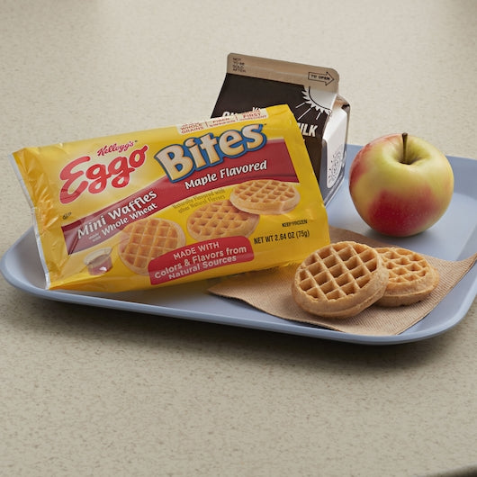Kellogg's Eggo Mini Waffles Maple 2.64 Ounce Size - 72 Per Case.