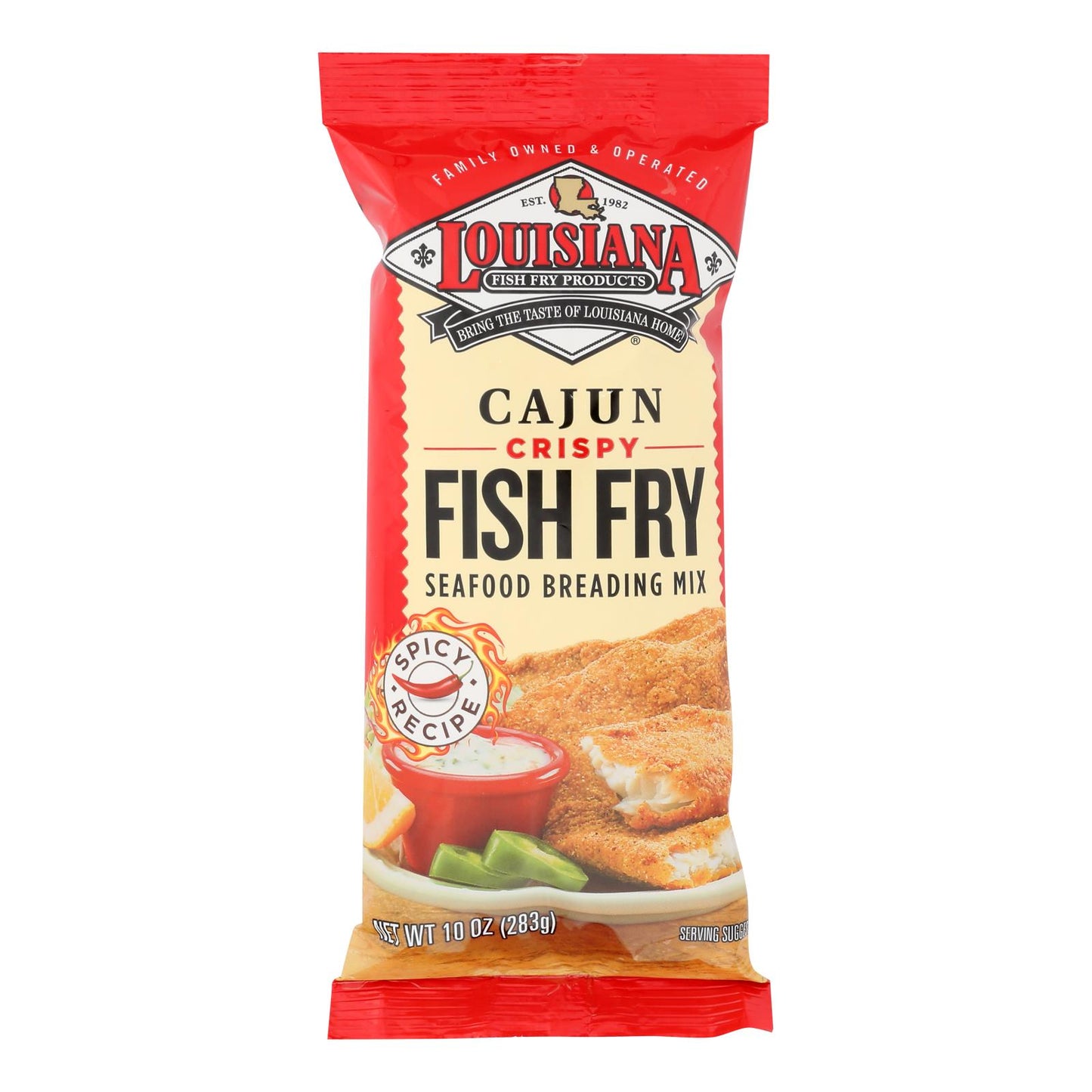 La Fish Fry Fish Fry - Cajun - Case of 12 - 10 Ounce