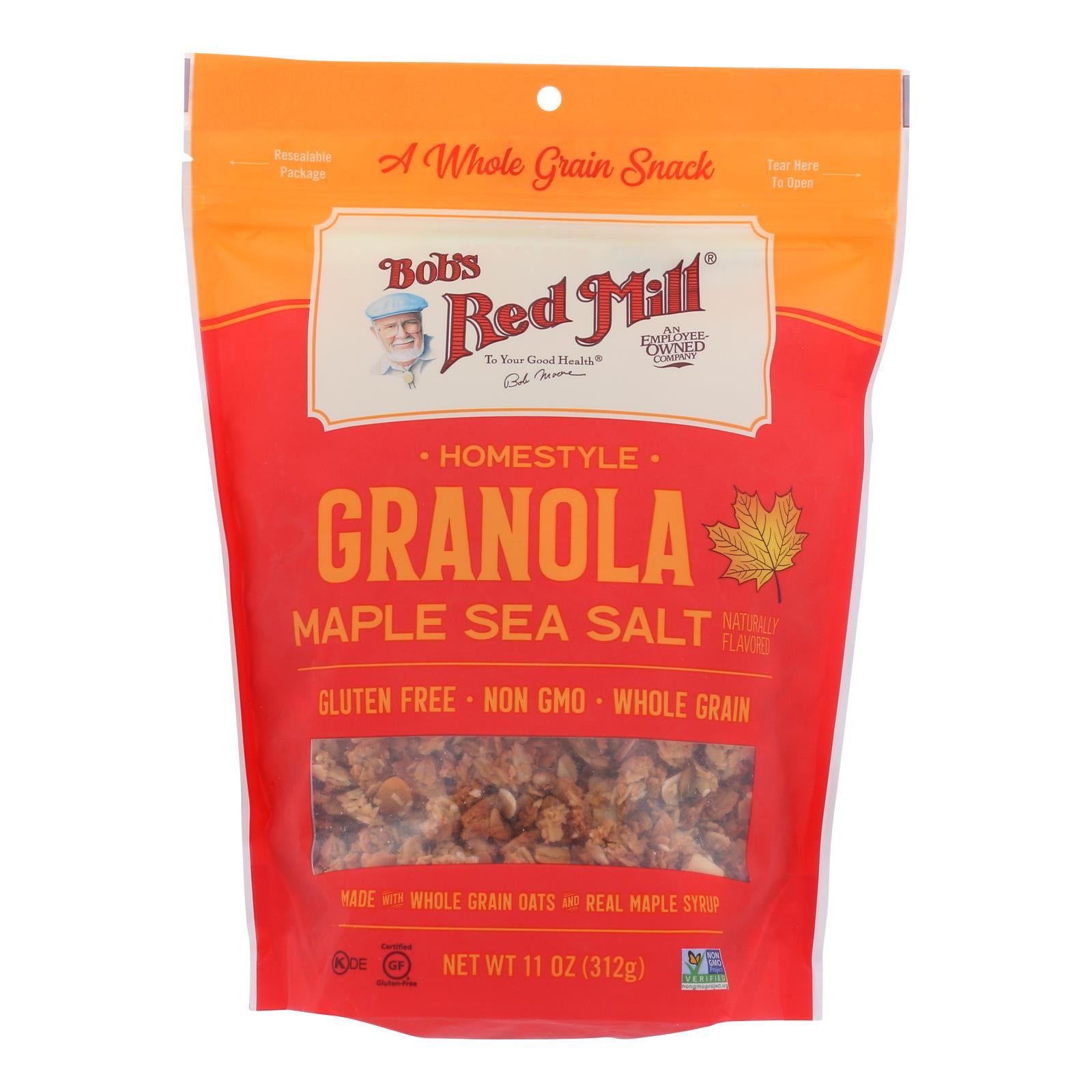 Bob's Red Mill - Granola Maple Sea Salt - Case of 6 - 11 Ounce
