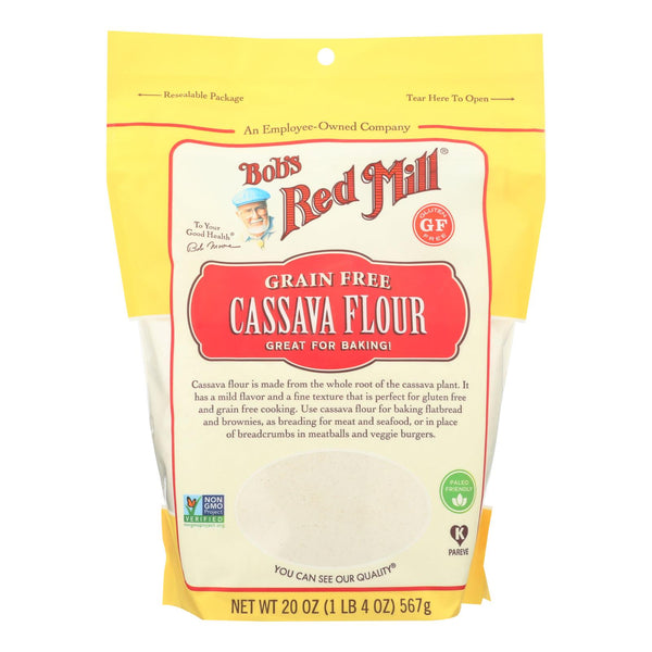 Bob's Red Mill Grain Free Cassava Flour - Case of 4 - 20 Ounce