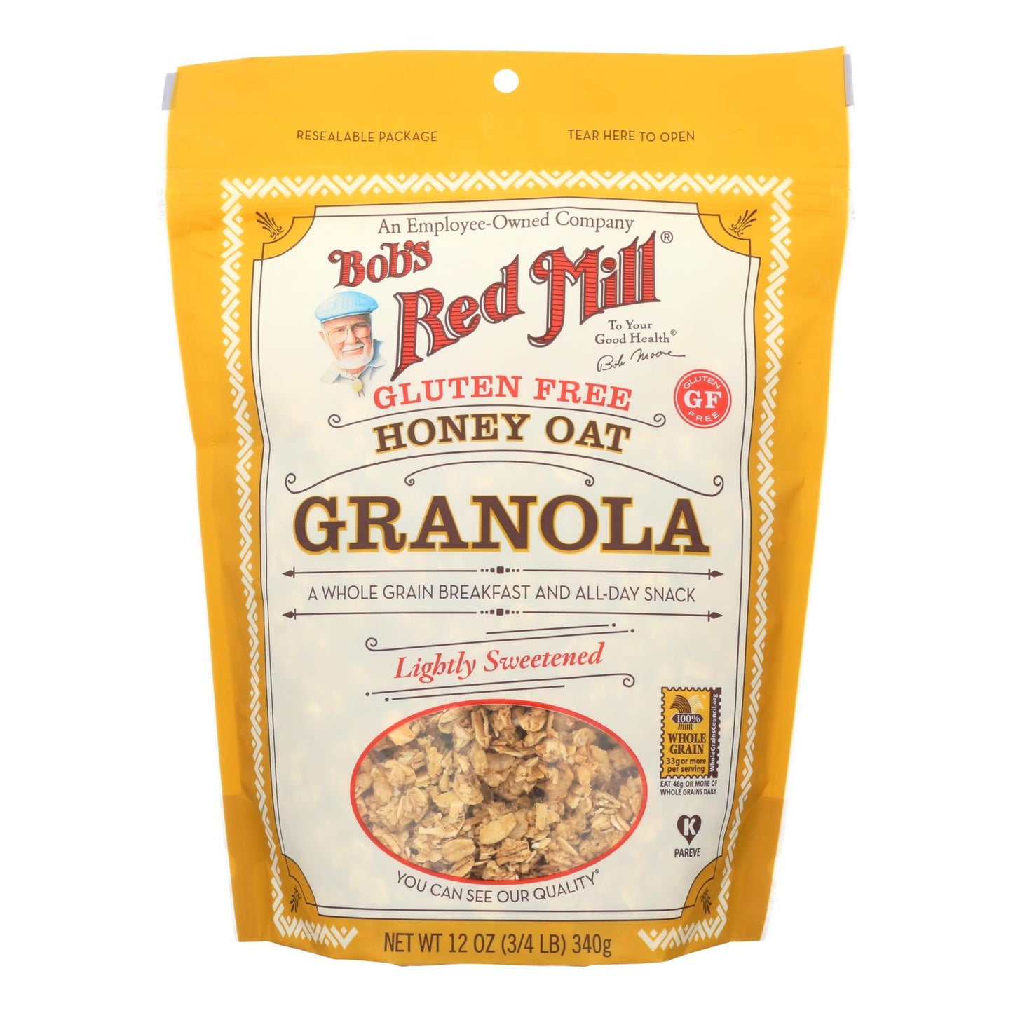 Bob's Red Mill - Gluten Free Honey Oat Granola - 12 Ounce - Case of 4