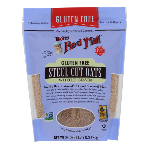 Bob's Red Mill - Steel Cut Oats - Gluten Free - Case of 4-24 Ounce.