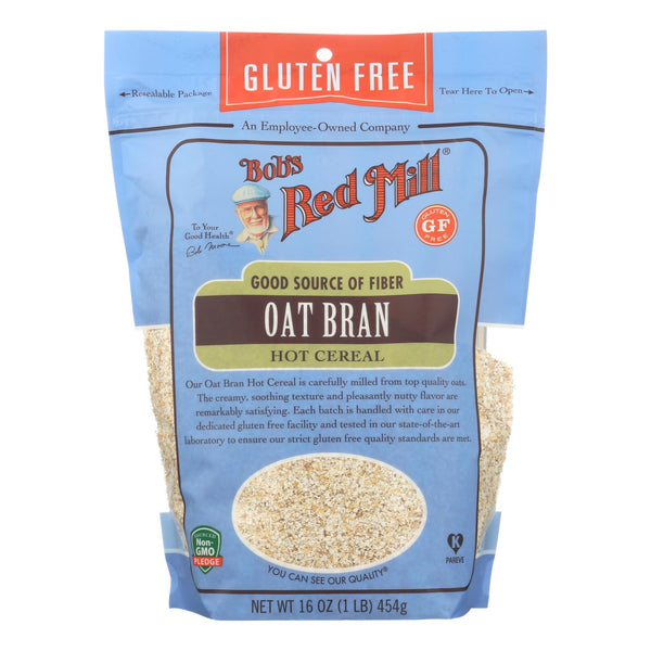 Bob's Red Mill - Oat Bran - Gluten Free - Case of 4-16 Ounce.