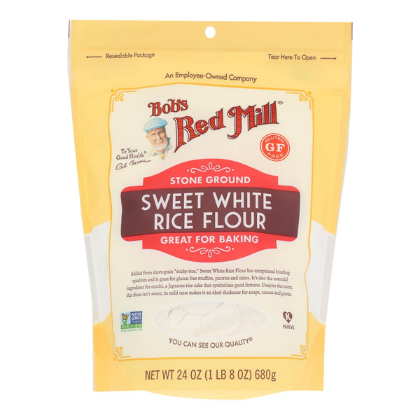 Bob's Red Mill - Rice Flour Sweet Whte Gluten Free - Case of 4 - 24 Ounce