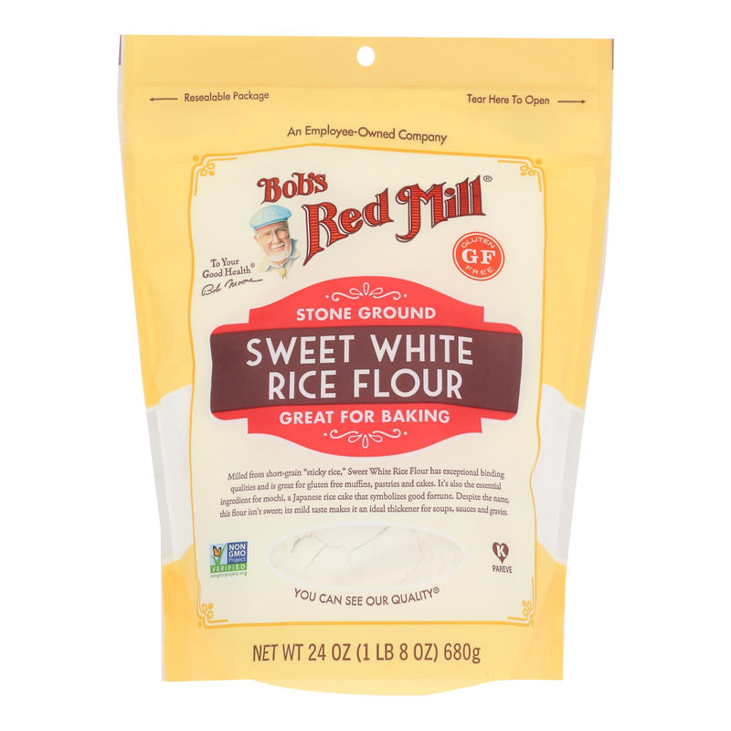 Bob's Red Mill - Rice Flour Sweet Whte Gluten Free - Case of 4 - 24 Ounce