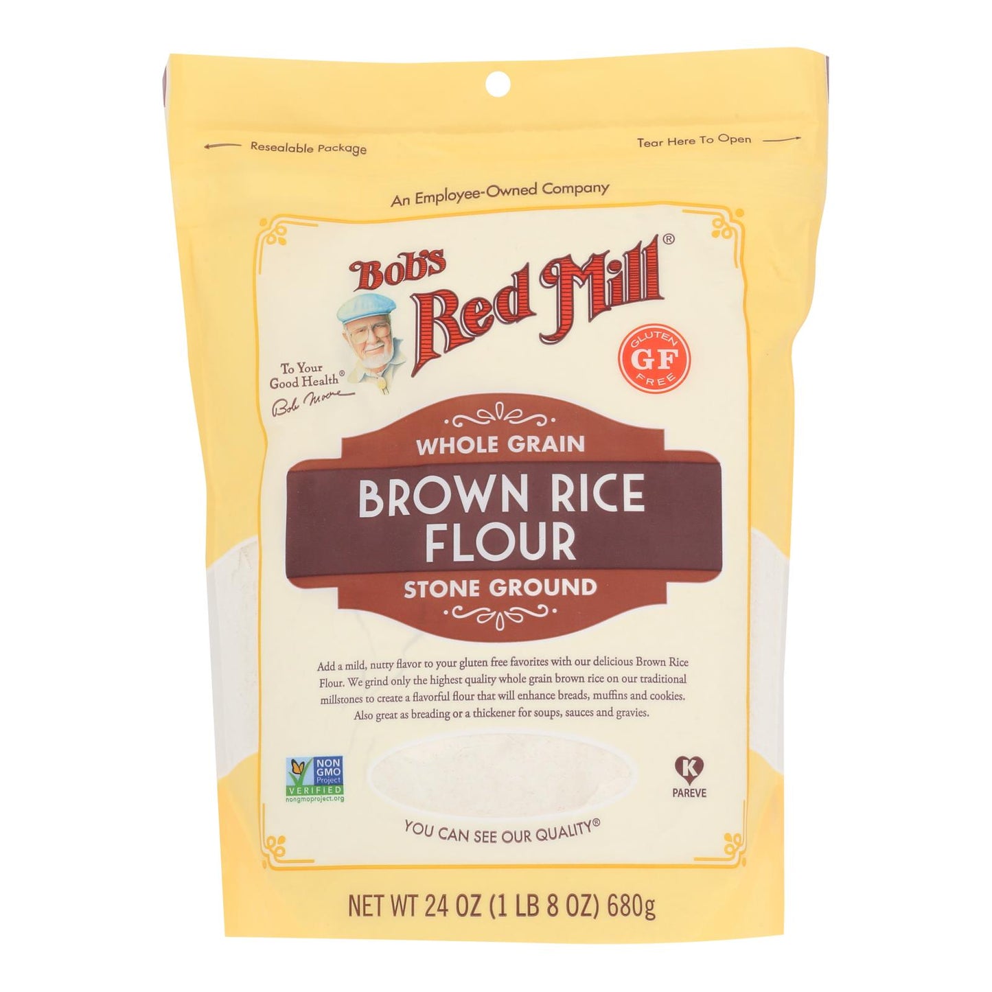 Bob's Red Mill - Brown Rc Flr Wholegrain Stngrn - Case of 4-24 Ounce