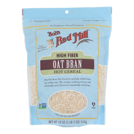 Bob's Red Mill - Oat Bran Hot Cereal - Case of 4-18 Ounce.