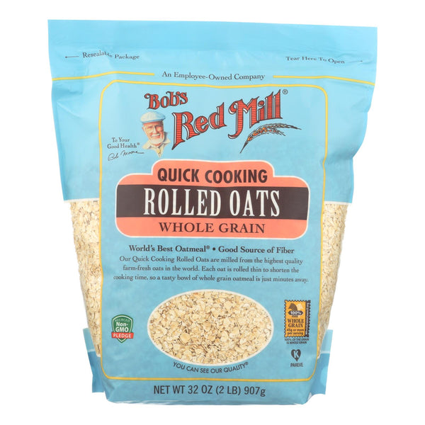 Bob's Red Mill - Quick Cooking Rolled Oats - Case of 4-32 Ounce.