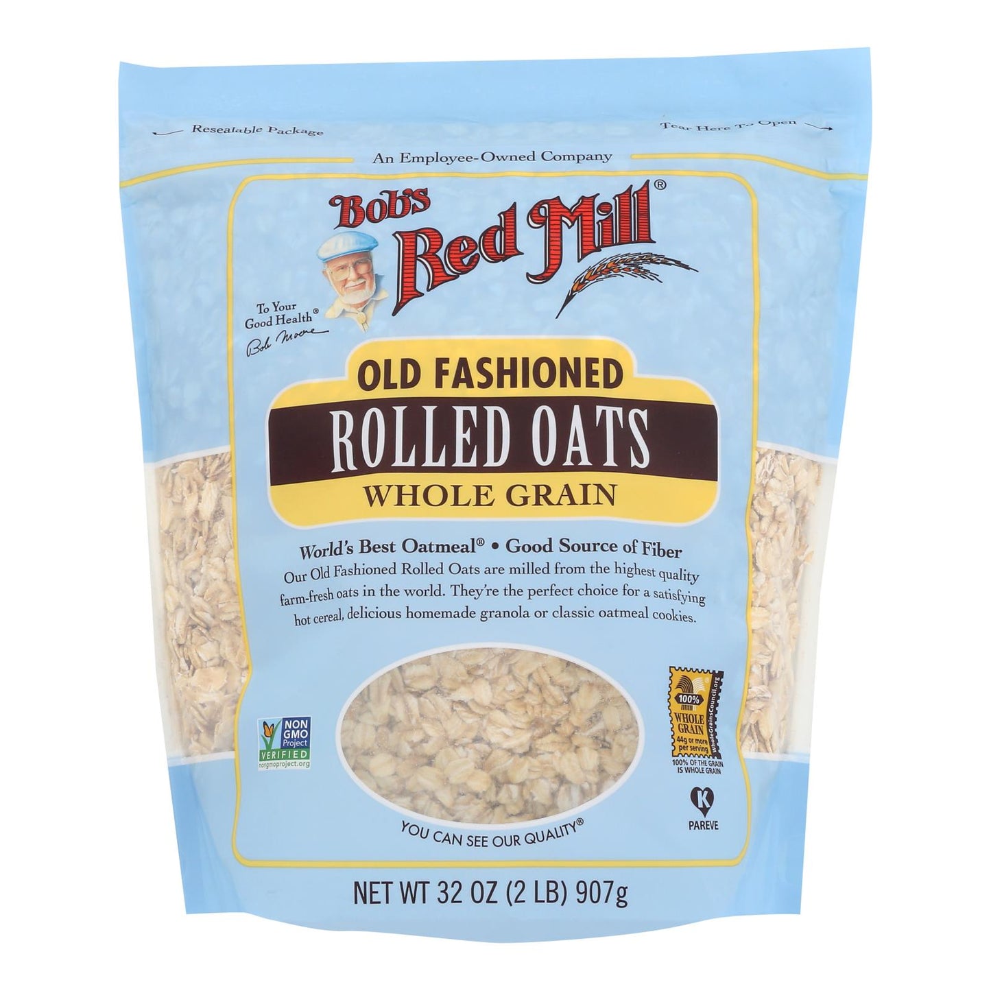 Bob's Red Mill - Old Fashioned Rolled Oats - Case of 4-32 Ounce.