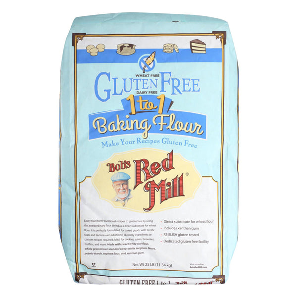 Bob's Red Mill Gluten Free 1to1 Baking Flour - Single Bulk Item - 25LB