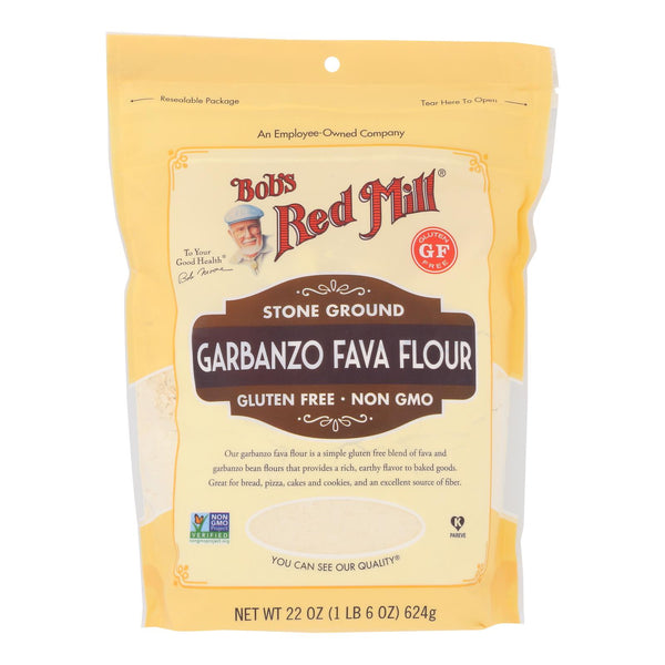 Bob's Red Mill - Flour Garbanzo/fava Gluten Free - Case of 4 - 22 Ounce