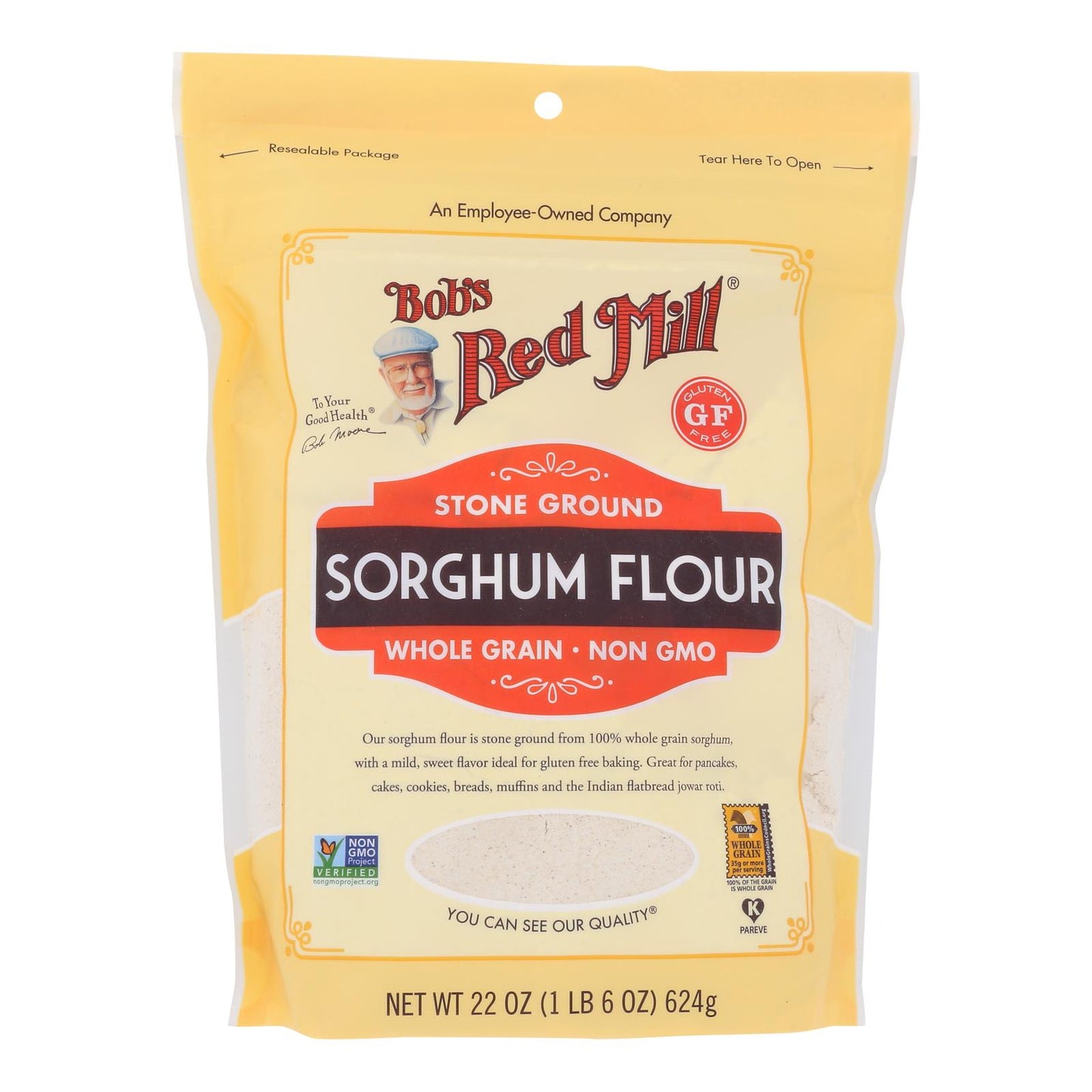 Bob's Red Mill - Flour Sorghum - Case of 4-22 Ounce