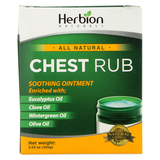 Herbion Naturals All Natural Chest Rub Ointment  - 1 Each - 3.53 Ounce