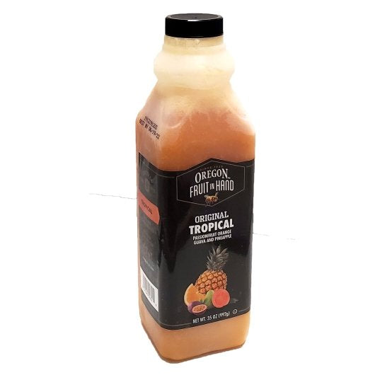 Oregon Fruit Products Fruit In Hand Tropical Original 35 Ounce Size - 6 Per Case.