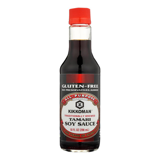 Kikkoman Tamari Soy Sauce - Naturally Brewed - Case of 6 - 10 fl Ounce