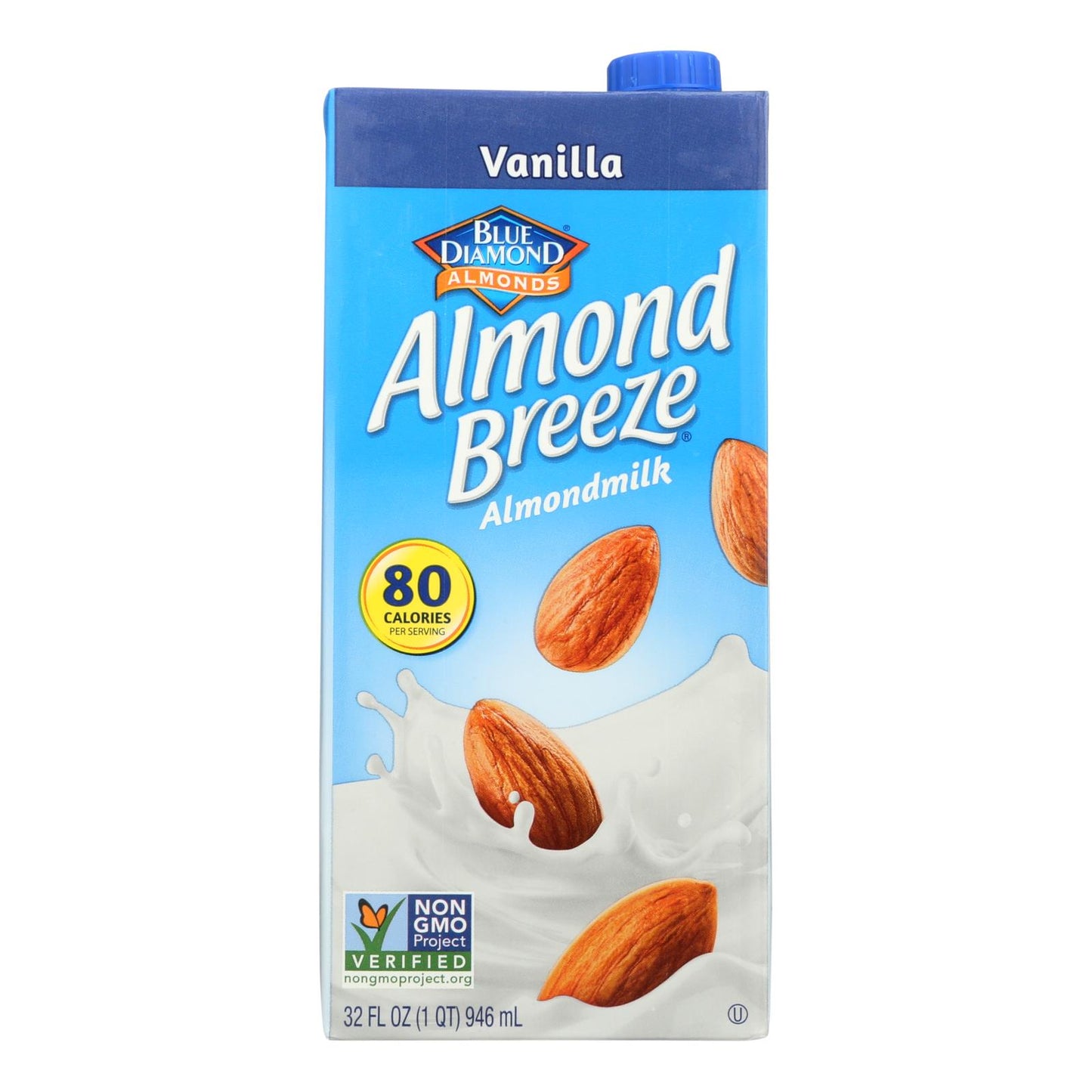 Almond Breeze - Almond Milk - Vanilla - Case of 12 - 32 fl Ounce.