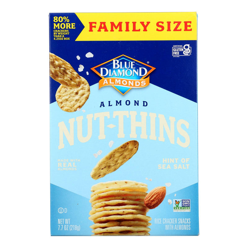 Blue Diamond - Nut Thins Hint Of Sea Salt - Case of 6-7.7 Ounce