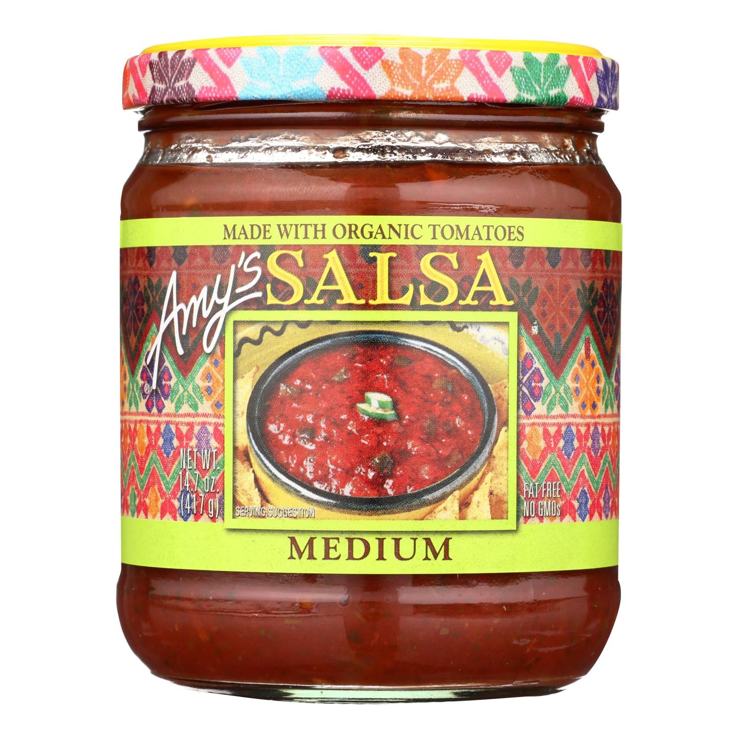 Amy's - Medium Salsa - Made with Organic Ingredients - Case of 6 - 14.7 Ounce