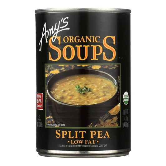 Amy's - Organic Fat Free Split Pea Soup - Case of 12 - 14.1 Ounce