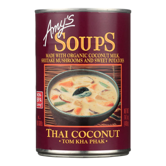 Amy's - Soup - Tom Kha Phak Thai Coconut - Case of 12 - 14.1 Ounce