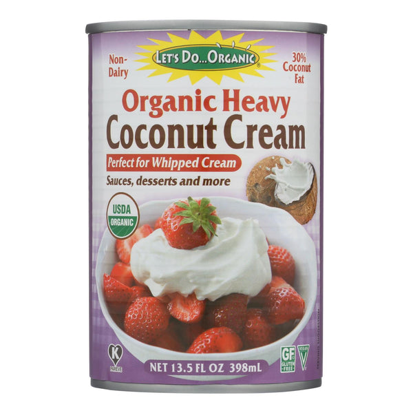 Let's Do Organic Coconut Cream - Organic - Heavy - Case of 12 - 13.5 fl Ounce