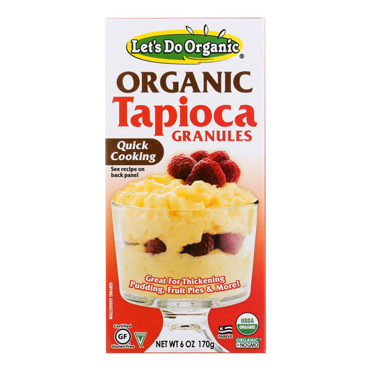 Let's Do Organics Tapioca Granules - Case of 6 - 6 Ounce.