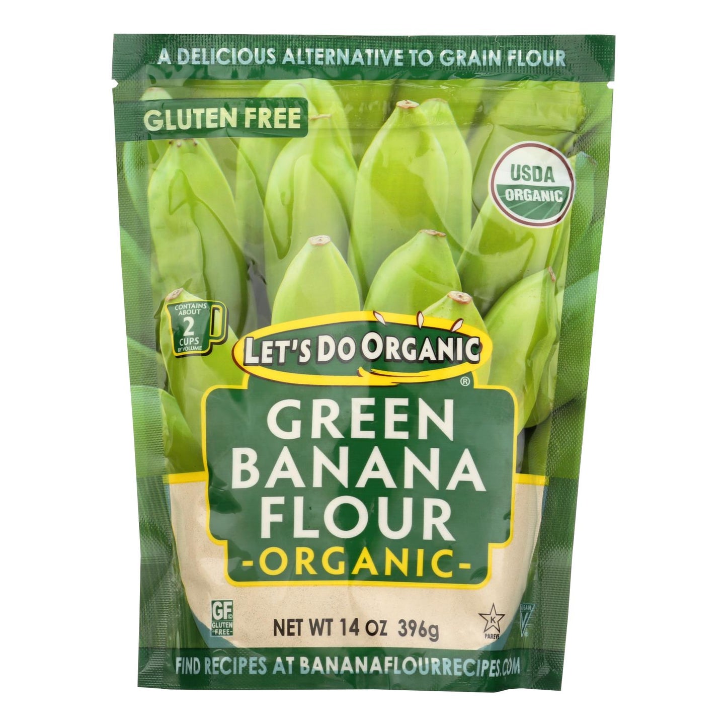 Let's Do Organic Organic Flour - Green Banana - Case of 6 - 14 Ounce