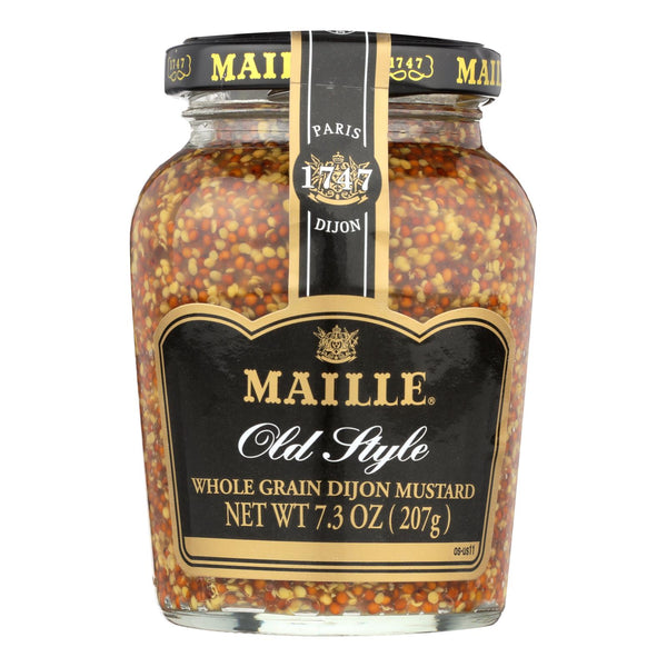 Maille Old Style Whole Grain Dijon Mustard - Case of 6 - 7.3 Ounce.