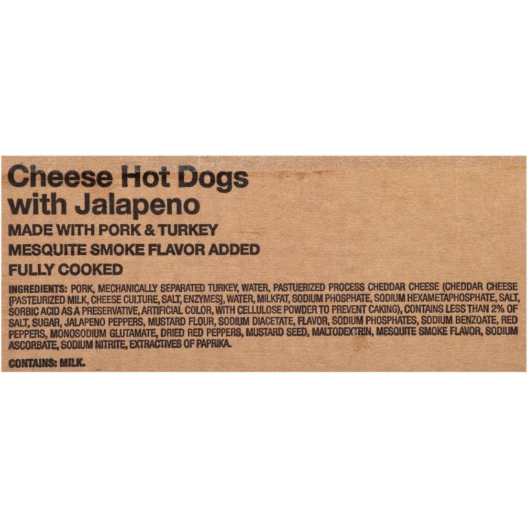 OSCAR MAYER Jalapeno & Cheese Hot Dog (5:1 6" 6 lb. Case)