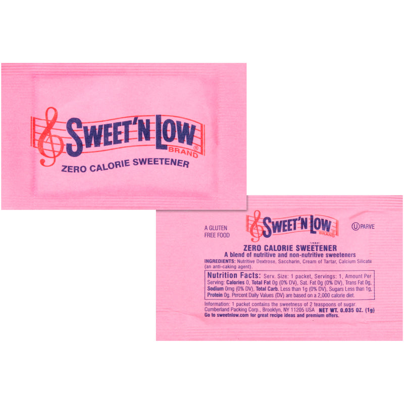 Sweet'n Low 2000 Count Packs - 4.41 Pound Per Case.