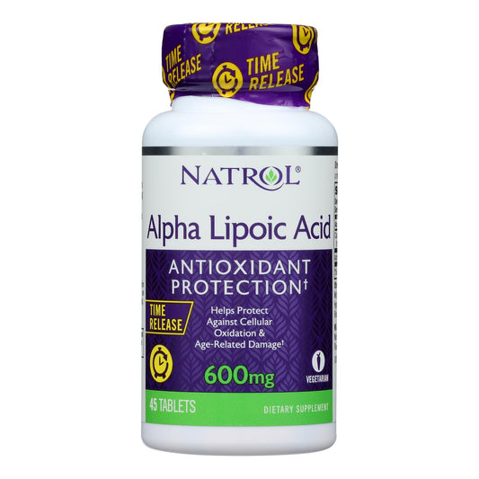 Natrol Alpha Lipoic Acid Time Release - 600 mg - 45 Tablets