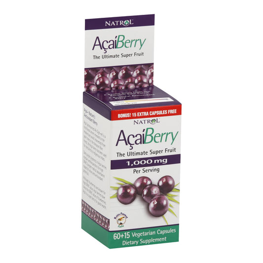 Natrol AcaiBerry - 1000 mg - 75 Vegetarian capsules