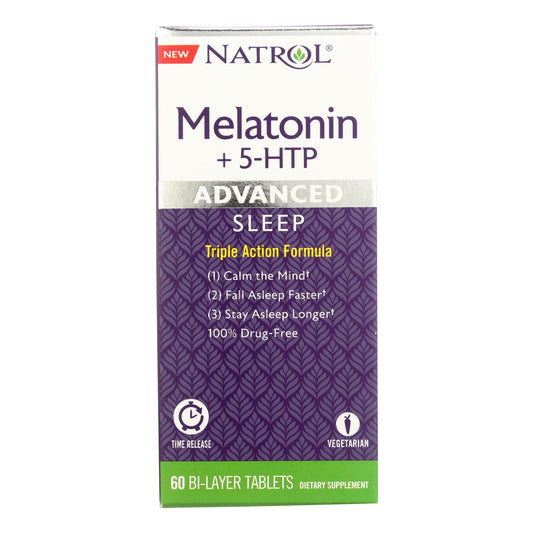 Natrol - Melatonin Advance +5 Htp - 1 Each - 60 Tablets