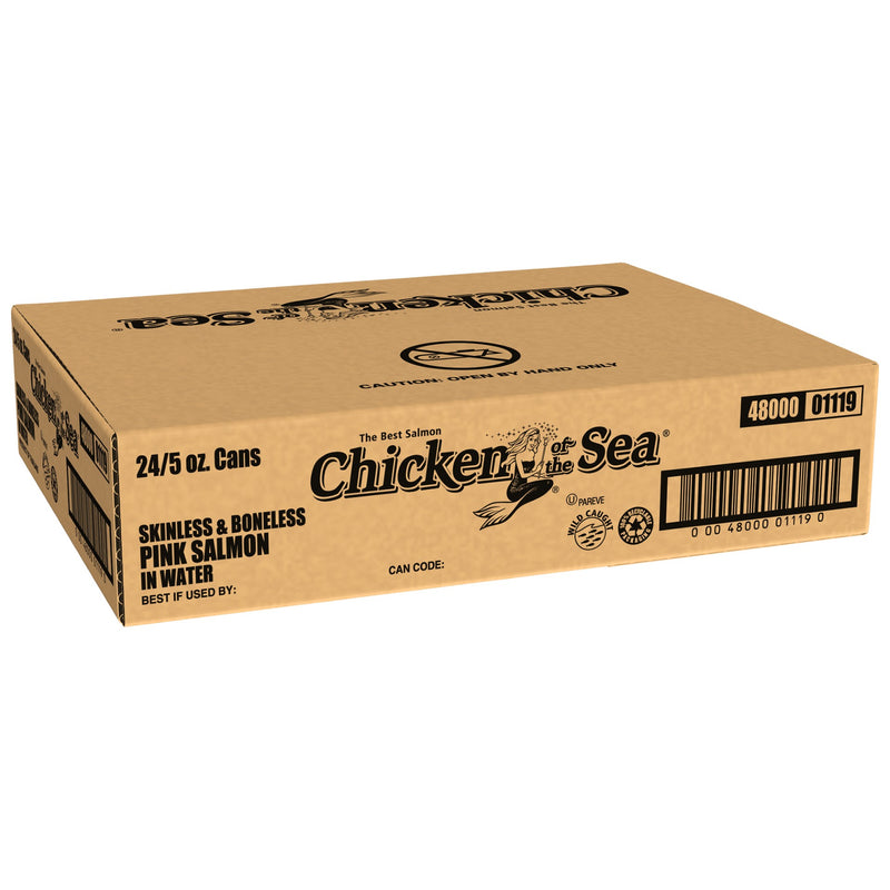 Chicken Of The Sea Skinlessboneless Pink Salmon 5 Ounce Size - 24 Per Case.