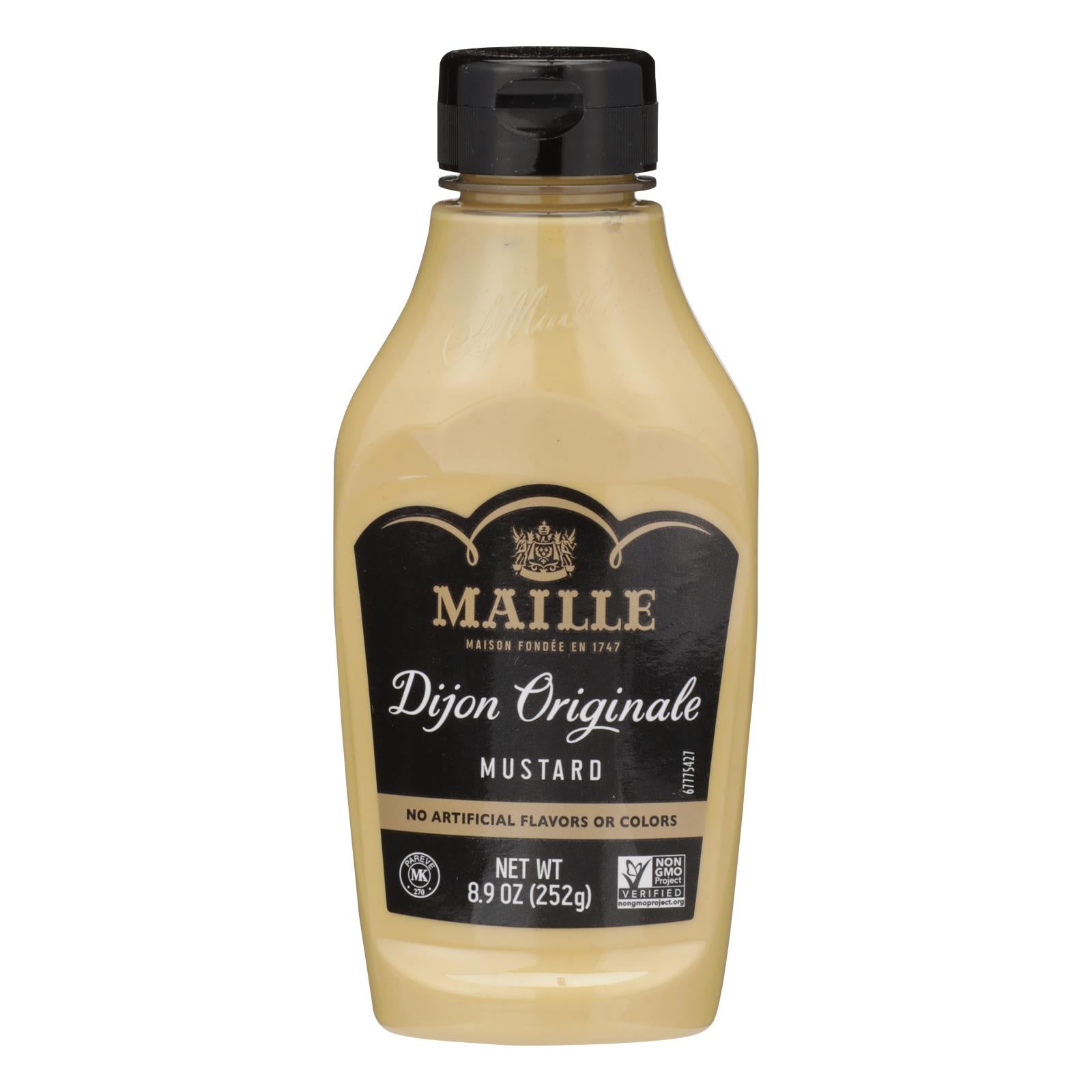 Maille - Mustard Original Dijon Squeeze - Case of 6 - 8.9 Fluid Ounce