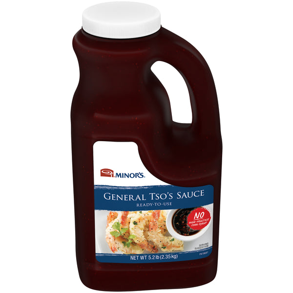 Minor's General Tso's Ready-To-Use Sauce 0.5 Gallon - 4 Per Case.