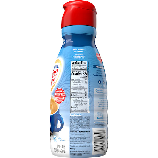 Coffee-Mate Liquid French Vanilla, 32 Fluid Ounce, 6 per case