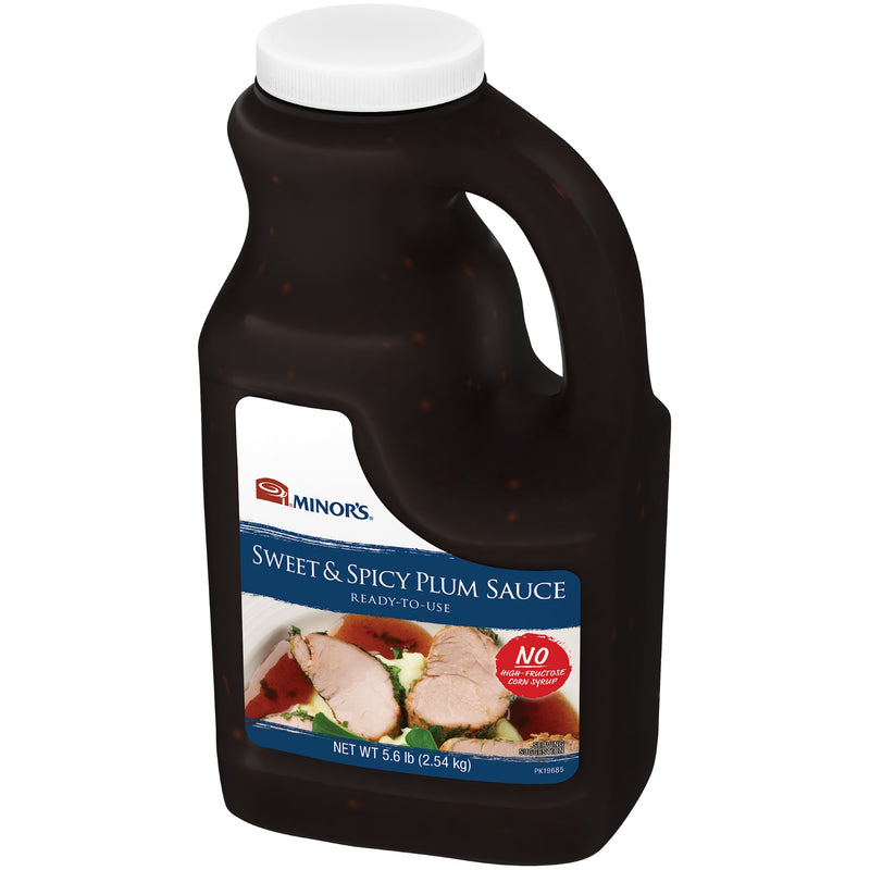 Minor's Sweet And Spicy Plum Sauce Ready-To-Use 0.5 Gallon - 4 Per Case.