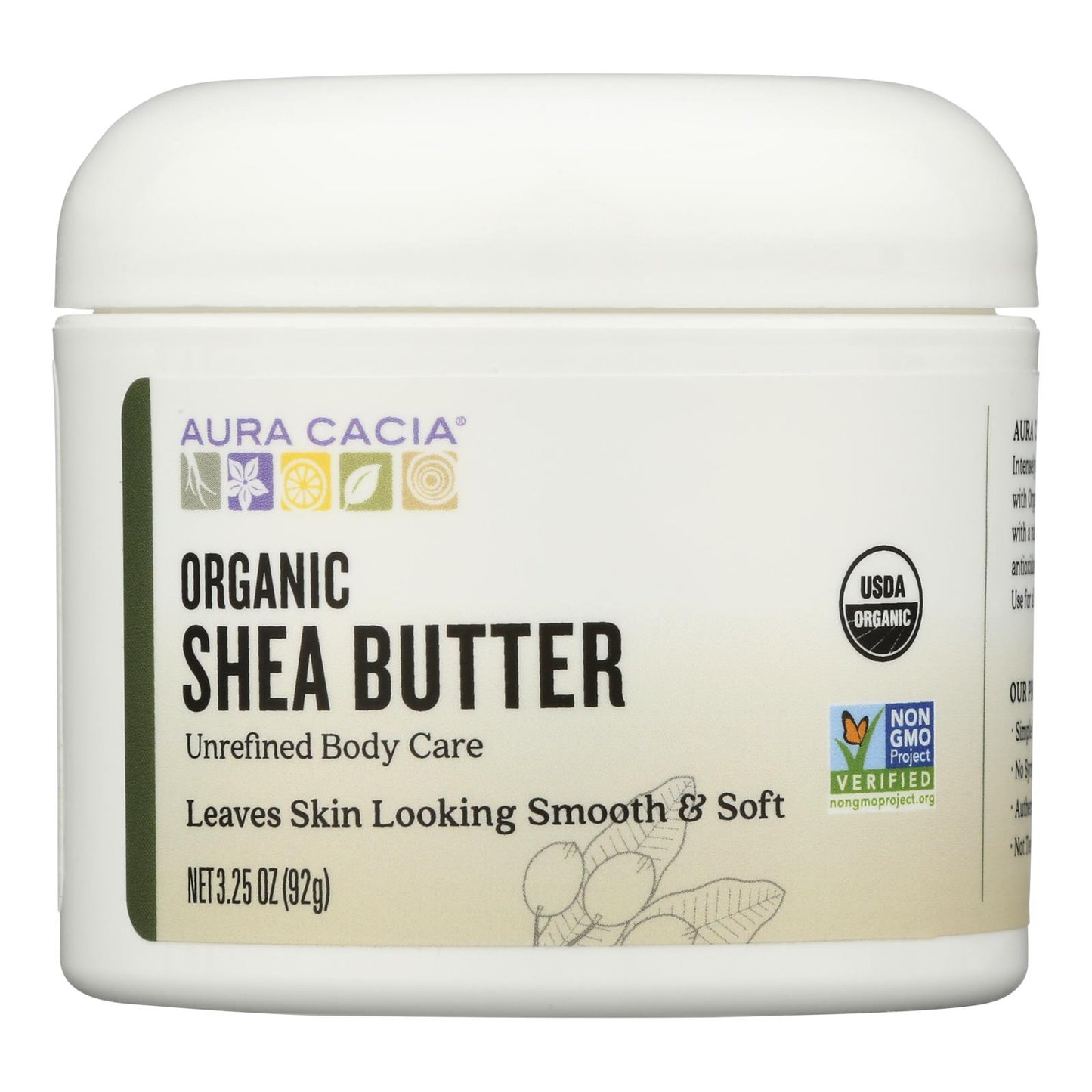 Aura Cacia - Body Butter Shea Unrf - 1 Each - 3.25 Fluid Ounce