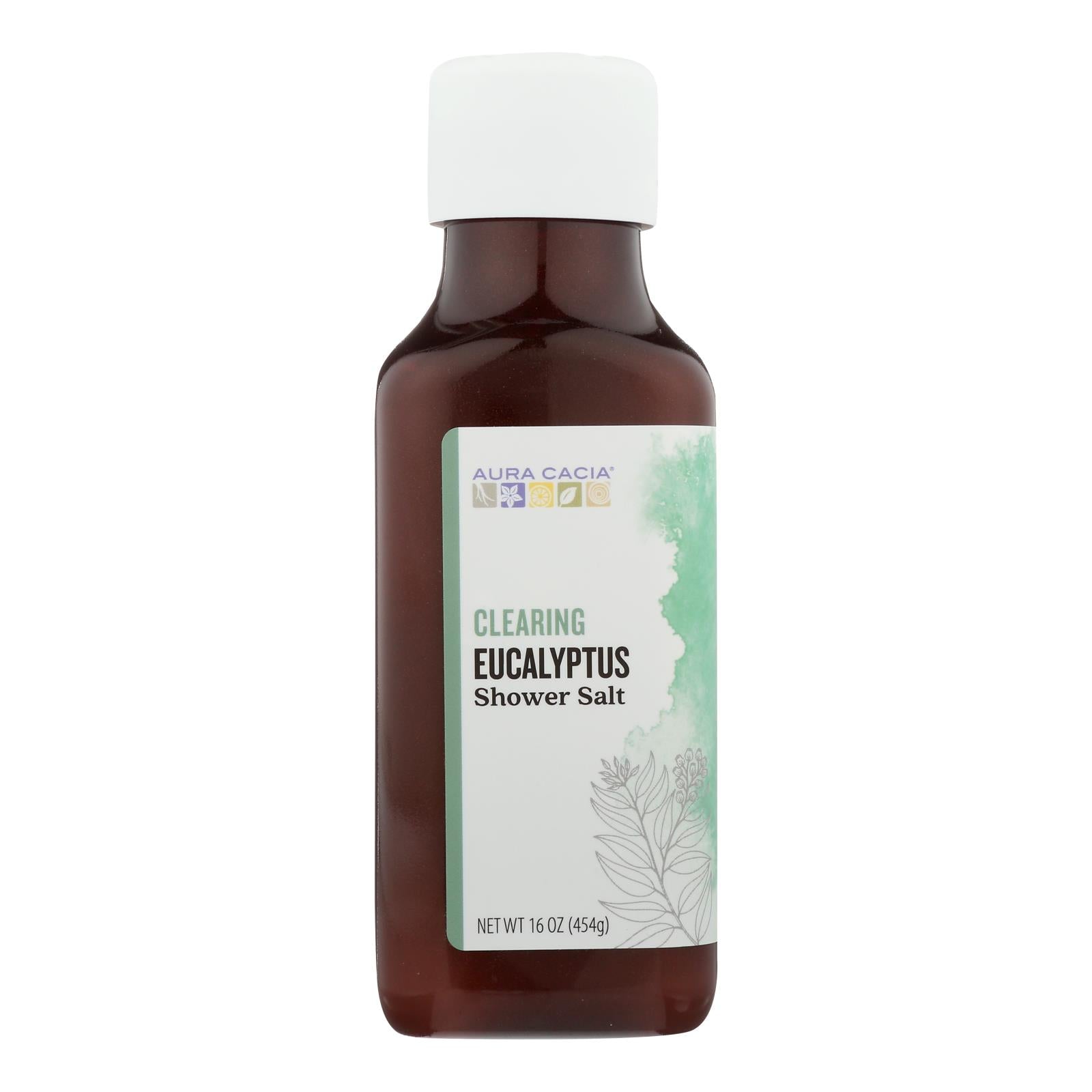Aura Cacia - Shower Salt Clring Euclpt - 1 Each - 16 Ounce