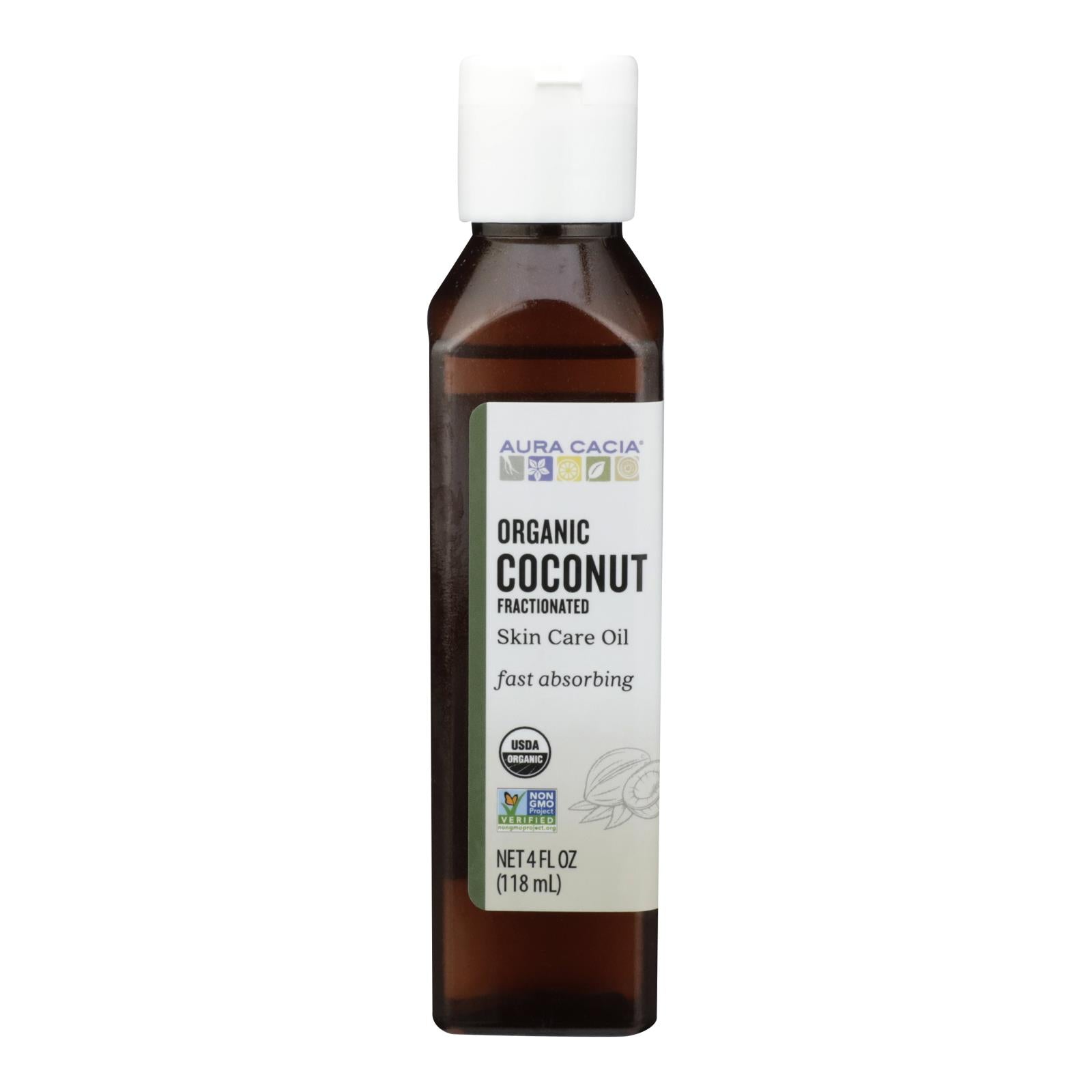 Aura Cacia - Coconut Fractionated Oil - 1 Each - 4 Fluid Ounce