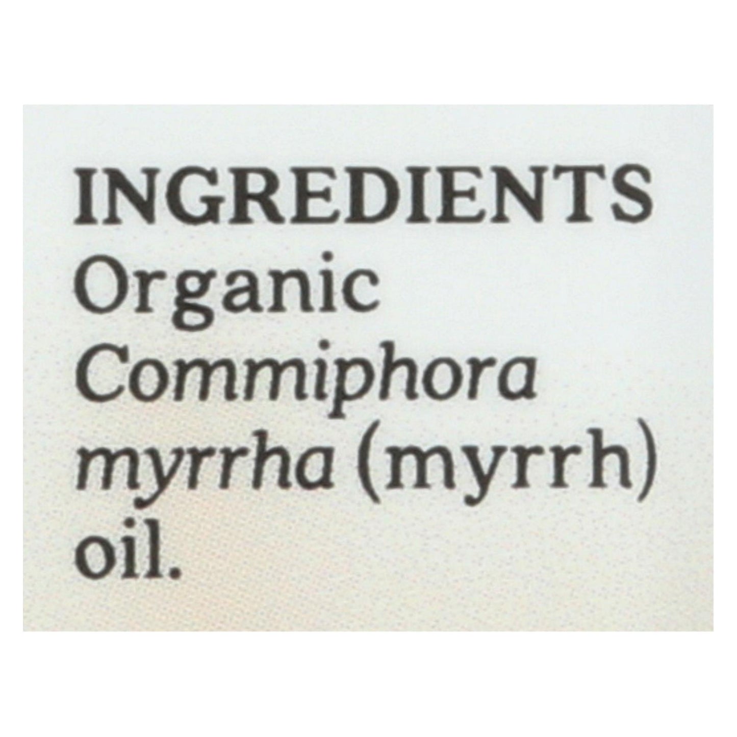 Aura Cacia - Essential Oil - Myrrh - Case of 1 - .25 fl Ounce.