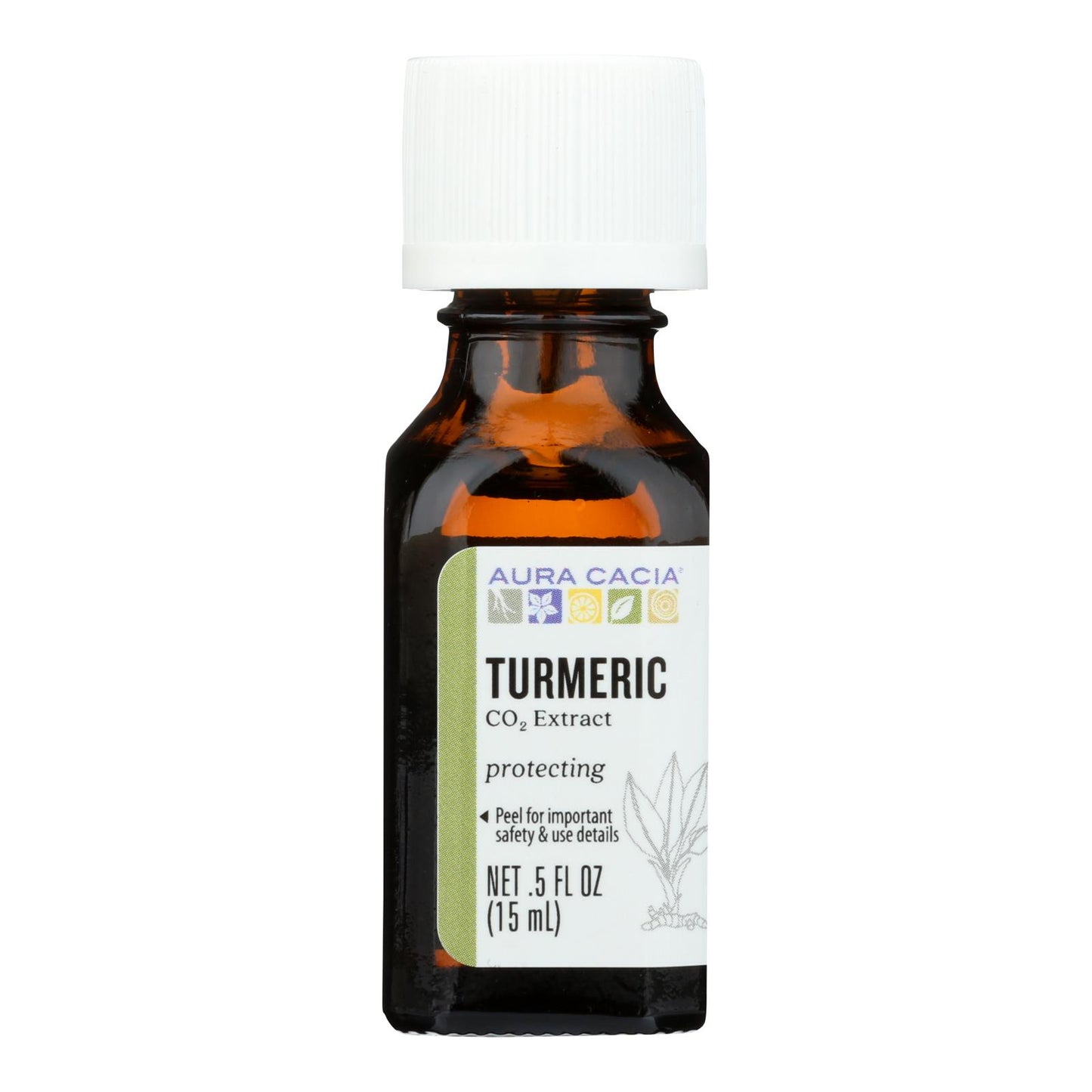 Aura Cacia - Essential Oil - Turmeric Extract - Case of 1 - .50 fl Ounce.