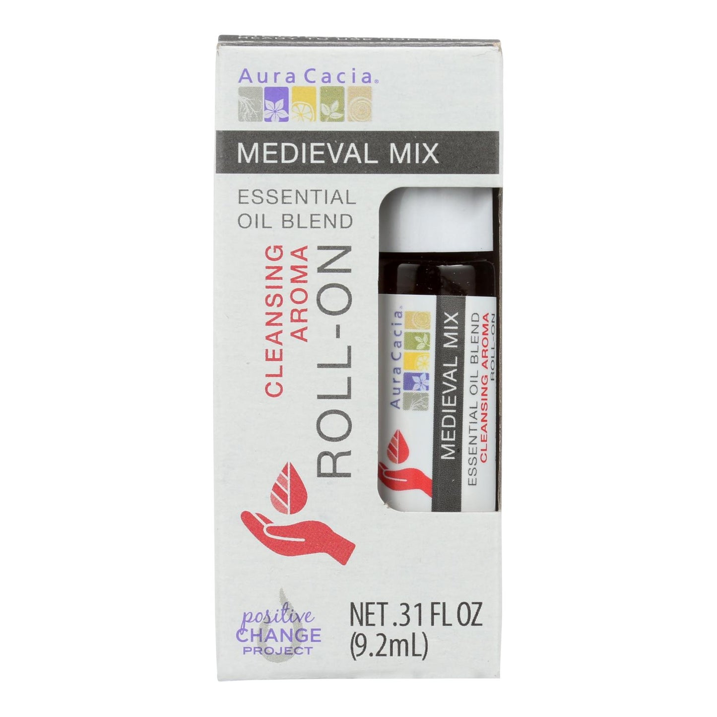 Aura Cacia - Roll On Essential Oil - Medieval - Case of 4 - .31 fl Ounce