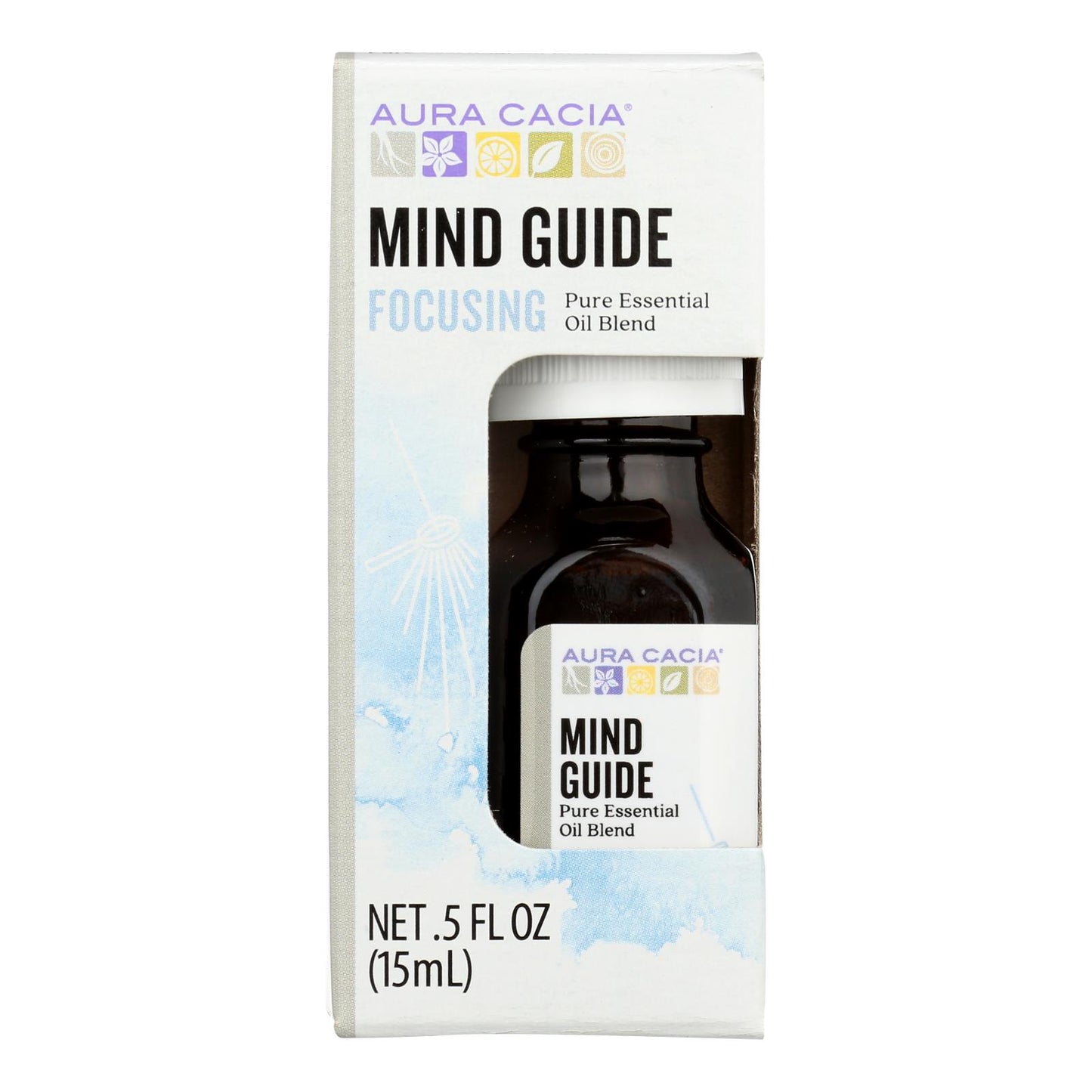 Aura Cacia - Ess Oil Mind Guide Bxd - Case of 3 - 0.5 Ounce