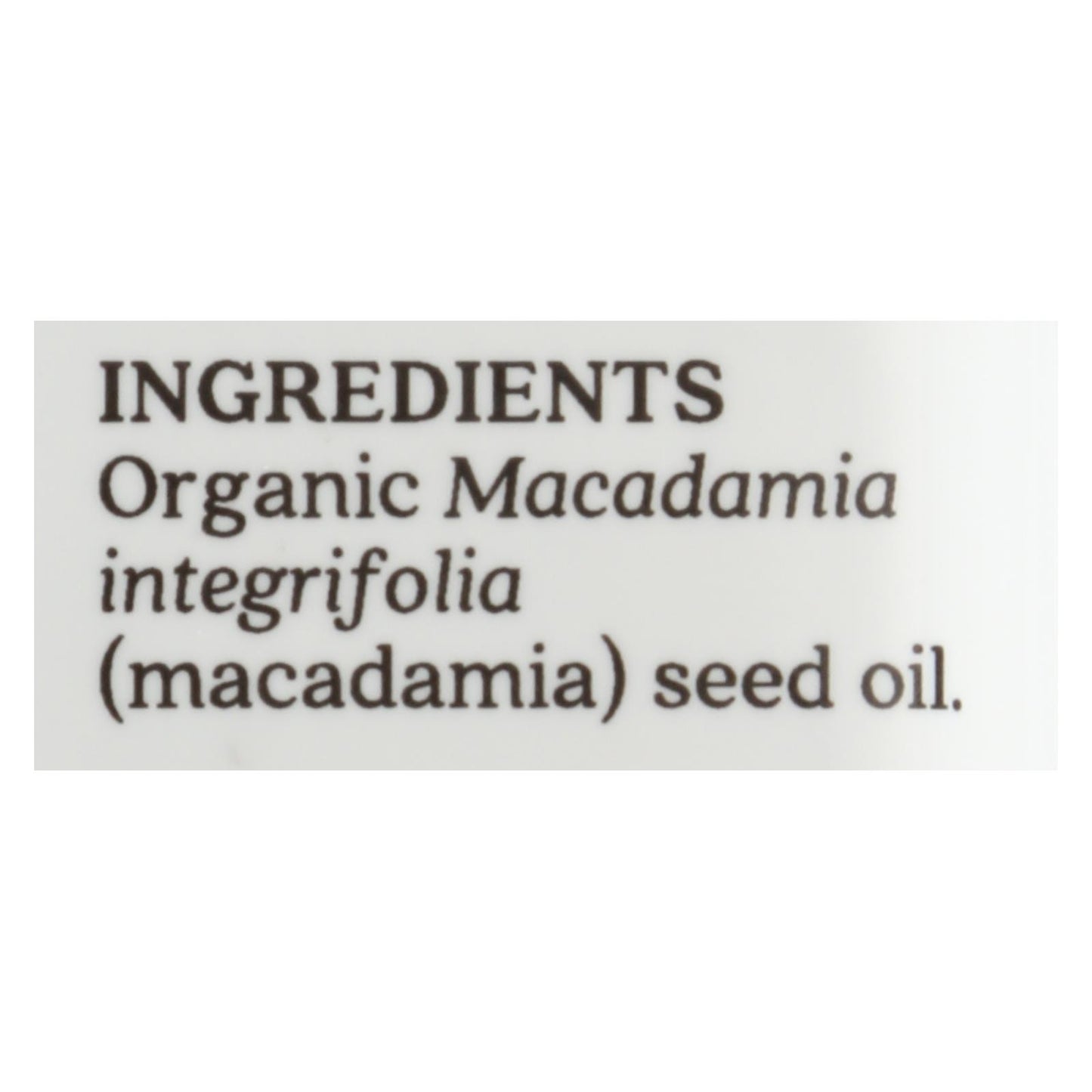 Aura Cacia - Macadamia Skin Care Oil Certified Organic - 1 fl Ounce