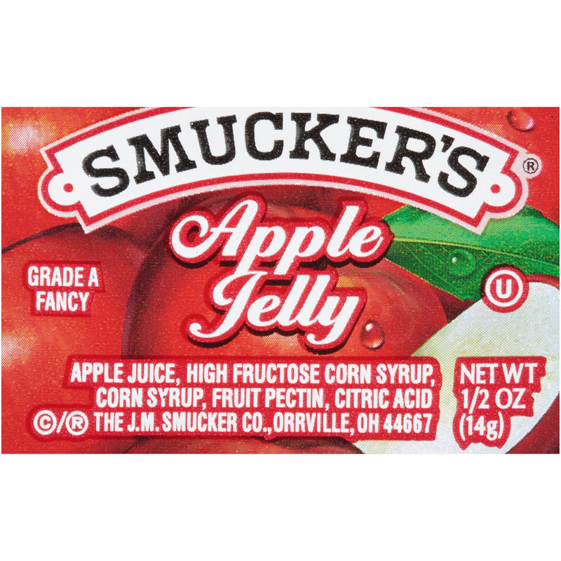 Smucker Apple Jelly Plastic 0.5 Ounce Size - 6.25 Pound Per Case.