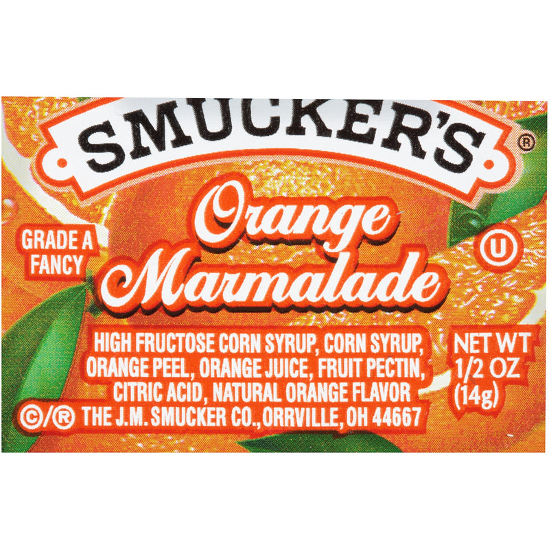 Smucker Orange Marmalade Plastic 0.5 Ounce Size - 6.25 Pound Per Case.