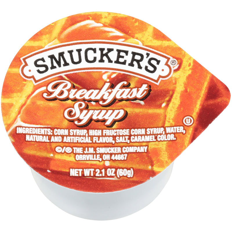 Smucker Breakfast Syrup Plastic 2.1 Ounce Size - 13.125 Pound Per Case.